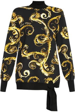 VERSACE Vestido corto con estampado Watercolour Couture