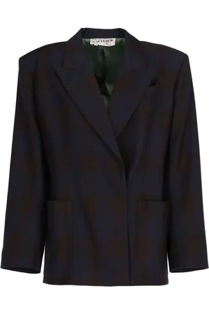 Jean Paul Gaultier Blazer con motivo de cuadros 1980