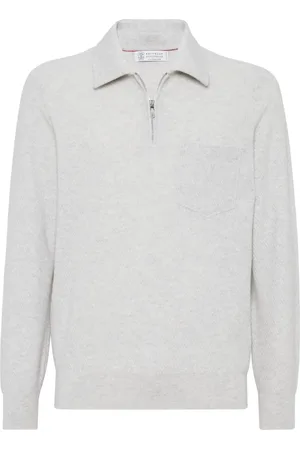 Brunello Cucinelli Playera tipo polo de cachemira