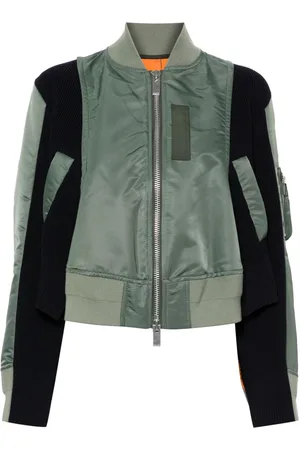 SACAI Chamarra bomber con paneles