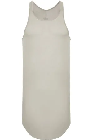 Rick Owens Camiseta de tejido fino de canalé