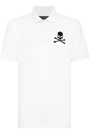 Philipp Plein Playera tipo polo con estampado Skull&Bones