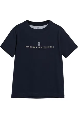 Brunello Cucinelli Playera estampada de manga corta