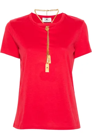 Elisabetta Franchi Playera con aberturas