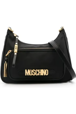 Moschino Bolsa de hombro con placa del logo