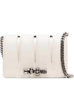 Alexander McQueen Bolsa Slash con cadena