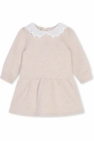 Chloé Vestido con cuello en contraste