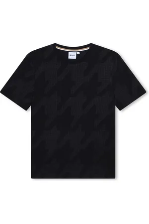 HUGO BOSS Playera con estampado pied de poule