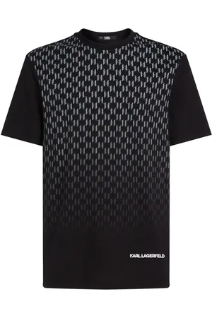 Karl Lagerfeld Playera con monograma estampado