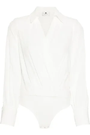 Elisabetta Franchi Body con logo en jacquard