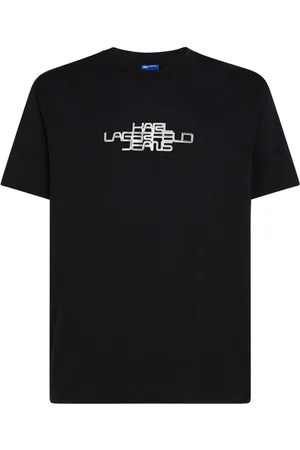 Karl Lagerfeld Playera con logo brillante