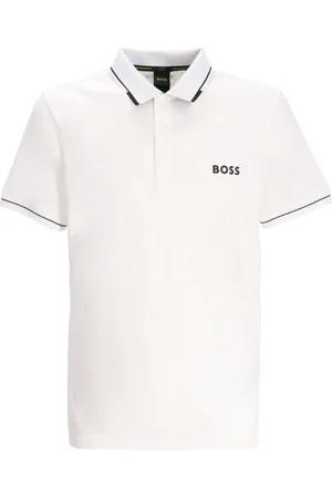 HUGO BOSS Playera tipo polo con logo estampado