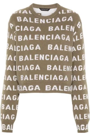 Balenciaga Suéter con logo en intarsia