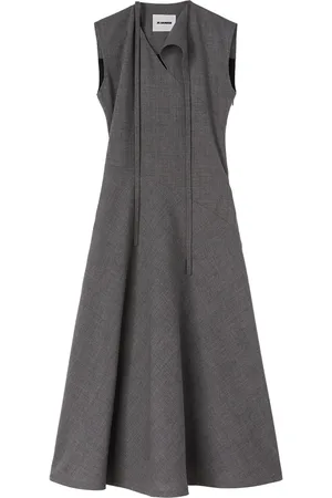 Jil Sander Vestido midi con diseño asimétrico