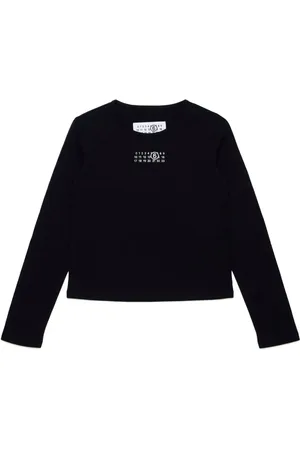 Maison Margiela Playera manga larga con logo estampado