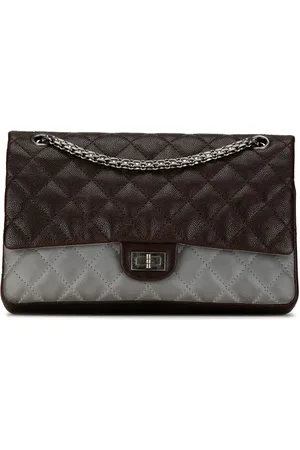 CHANEL Bolsa de hombro Caviar and Iridescent Calfskin Reissue 2.55 Double Flap 226 2010-2011