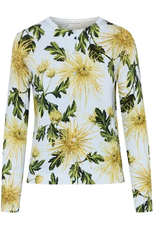 Oscar de la Renta Cárdigan con estampado Chrysanthemum