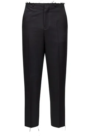 Maison Margiela Pantalones de vestir con bordes sin rematar