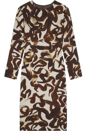 DRIES VAN NOTEN Vestido midi estampado