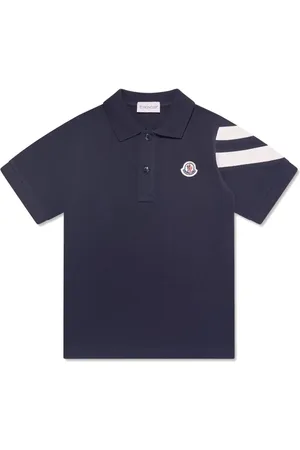 Moncler Playera tipo polo con parche del logo