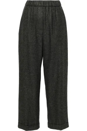 PESERICO SIGN Pantalones rectos con dobladillo vuelto
