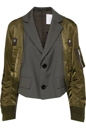 SACAI Blazer corto con paneles