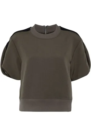 SACAI Playera con mangas farol