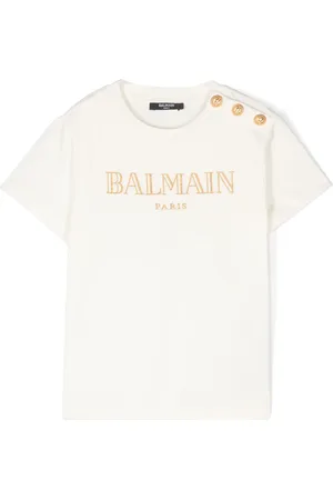Balmain Playera con logo bordado