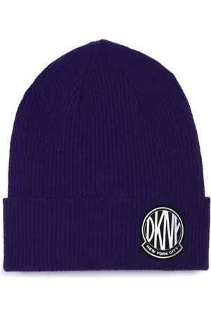 DKNY Gorro tejido con parche del logo