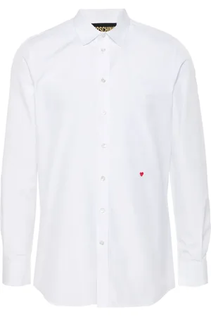 Moschino Camisa con corazón bordado