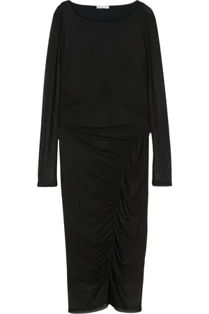 Patrizia Pepe Vestido midi con diseño fruncido