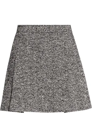 Moschino Falda con motivo pied de poule