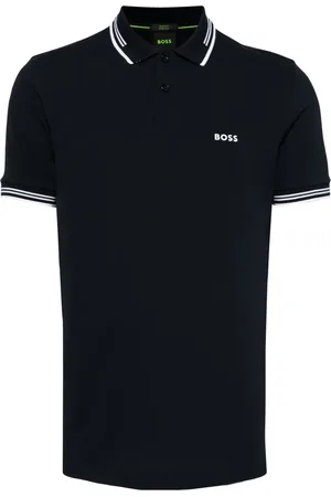 HUGO BOSS Playera tipo polo con logo estampado