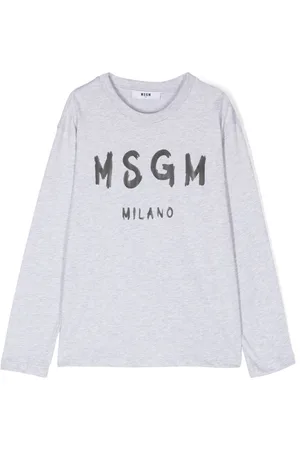 Msgm Playera con logo estampado