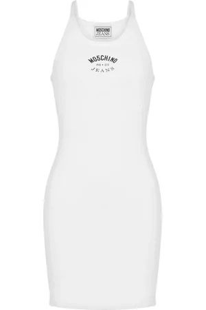 Moschino Vestido con logo estampado