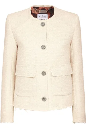 Philipp Plein Chamarra de tweed