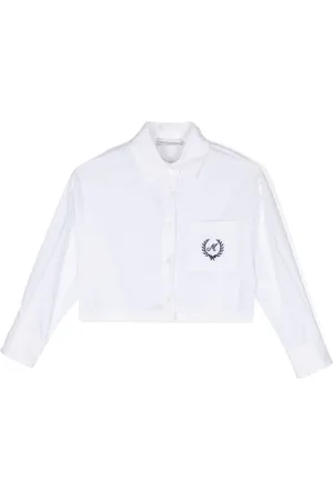 MONNALISA Camisa corta con logo bordado