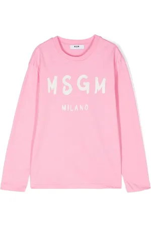 Msgm Playera con logo estampado