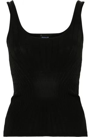 MUGLER Camiseta tejida sin mangas
