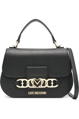 Moschino Tote con placa del logo