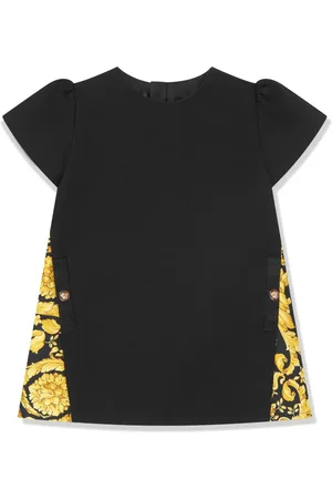 VERSACE Vestido manga corta con estampado Barocco