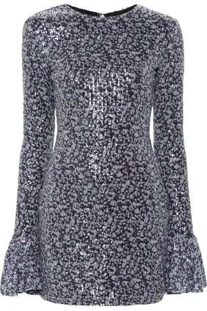 ROTATE Vestido corto bordado con lentejuelas