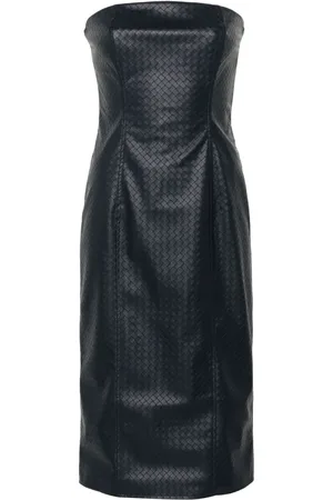 ROTATE Vestido midi con diseño trenzado
