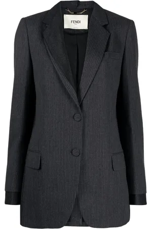 Fendi Blazer con rayas diplomáticas estampadas