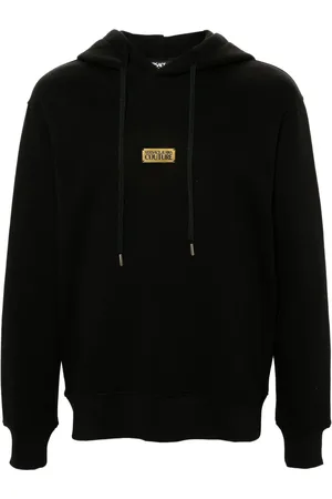 VERSACE Hoodie con placa del logo