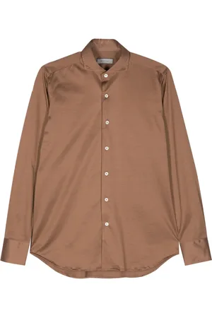 CANALI Camisa con costuras del mismo tono