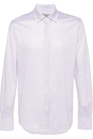 CANALI Camisa con rayas estampadas