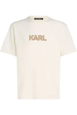 Karl Lagerfeld Playera con logo Art Deco