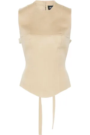 DEL CORE Top con pechera en punta