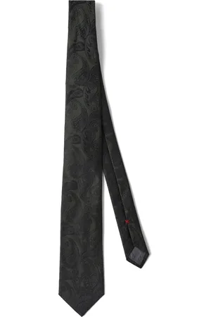 Brunello Cucinelli Corbata de seda con motivo en jacquard